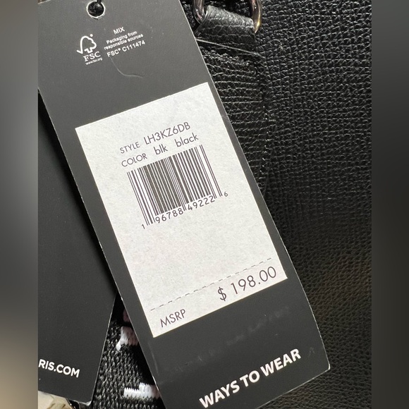 Karl Lagerfeld Paris NWT Black Maybelle Sling Crossbody Bag (P036) - Picture 12 of 12